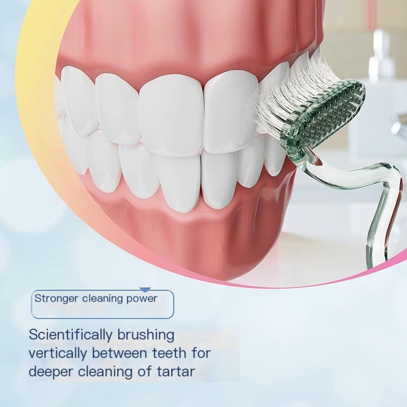 MLK S-Shape Soft Bristle Toothbrush for Adults