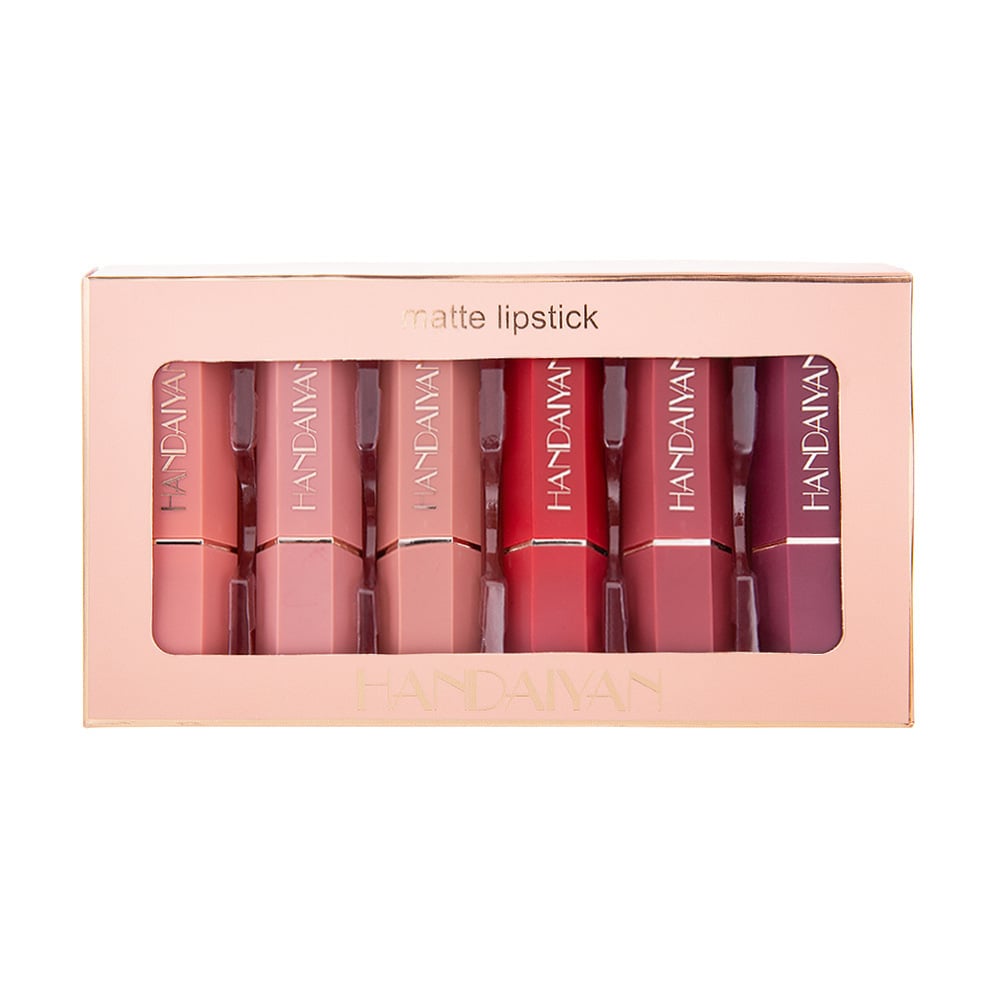 Matte Lipstick Gift Box Set with Non-Stick Formula