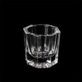 Nail Art Brush Cleaning Cup - Thick Glass Hexagonal Cup